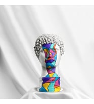 Hermes 'Cubic' Dekoratif Heykel, Pop Art Roma Yunan Heykelleri