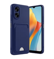 Oppo A38 Kılıf Kelvin Kartvizitli Silikon - Lacivert