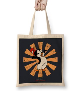 Chilly Willy Retro Japanese Bez Çanta Uzun Saplı