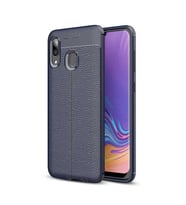 Samsung Galaxy A30 Kılıf Esnek Pu-Deri Leather-Pu Serisi Protected Case (Lacivert)