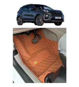 Kia Sportage 2016-2021 Arası Araca Özel 8d Havuzlu Paspas Takımı (Altın)