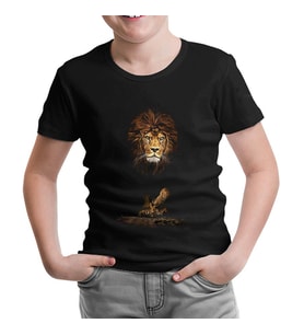 Aslan 1 Siyah Çocuk Tshirt