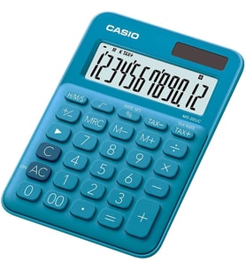 Casio Ms-20Uc-Bu-N-Dc Casio Mini Masa Hesap Makinesi, Mavi