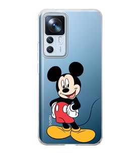 Xiaomi Mi 12t  Kamera korumalı Kapak Mickey Mouse Tasarımlı  Şeffaf Kılıf