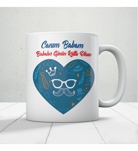 Canım Babam Baskılı Babalar Günü Kupa Bardak Kahve Kupa Bardak-29