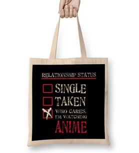 Relationship Status Anime Funny Bez Çanta Uzun Saplı