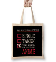 Relationship Status Anime Funny Bez Çanta Uzun Saplı