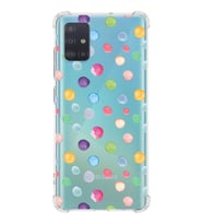 PrintiFy Samsung Galaxy A51 Uyumlu Water Color 6 Baskılı Şeffaf Köşe Korumalı Antişok Kılıf