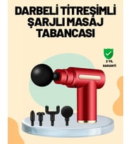 Kas Gevşetici Masaj Tabancası 4 Başlık Ve Ayarlanabilir Hız