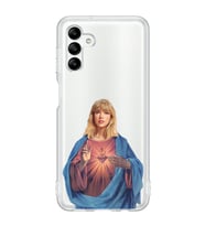 Samsung Galaxy A04S Uyumlu Taylor Swift Desenli Şeffaf Telefon Kılıfı