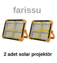 Solar panelli çakar özellikli dış mekan aydınlatmasına uygun projektör