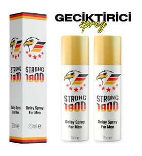 2 Kutu Strong 1800 Yüksek Kalite Erkek Geçiktirici Sprey - Made in Germany Premium Ürün - 1 Kutu 20ML
