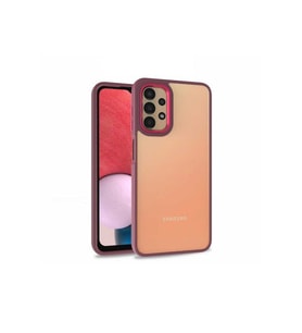 Samsung Galaxy A53 5G Uyumlu Kılıf Zore Flora Kapak (Kırmızı)