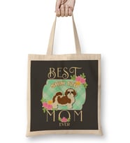 Best Shih Tzu Mom Ever Bez Çanta Uzun Saplı