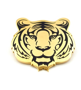 Bengal Kaplanı Tiger Sarı Paslanmaz Çelik Rozet Broş Pin RZ225
