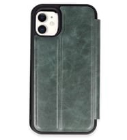Newface Apple iPhone 11 Kılıf Flip Cover - Koyu Yeşil