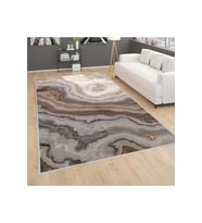 Rovigo Home Dijital Baskı Yıkanabilir Kaymaz Taban Salon Halısı RVG0275 (Kahverengi)