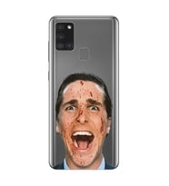 Samsung Galaxy A21S Uyumlu American Psycho Tasarımlı Şeffaf Telefon Kılıfı