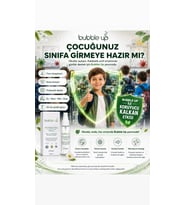 Bubble Up Okul ve Ev İçin Ortam ve Tekstil Spreyi 50 ml
