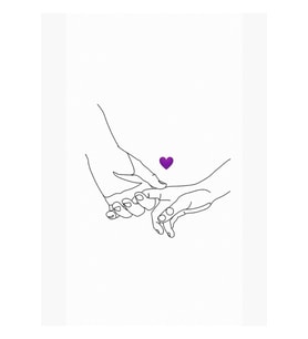 Bts Mor Kalp Tablo Ahşap Poster Dekoratif Kod4434