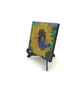 Kelebek Baskılı MDF Masaüstlük 10X10
