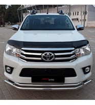 Toyota Hilux 2015 - 2019 Ön Kaput Koruyucu Rüzgarlığı Piano Black 3.2 mm Kalın Plastik