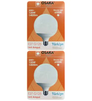 (2 Adet) 20W (120W) 6500K (Beyaz Işık) E27 Duylu (Kalın Duy) Glop Led Ampul