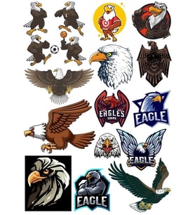 Kartal Eagle Sticker Set-13 16 Parça Telefon, Tablet, Defter, Laptop Sticker