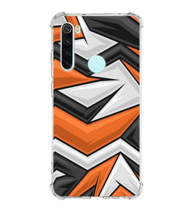 Xiaomi Redmi Note 8 Köşe Korumalı Antişok Kapak Grafiti Tasarımlı Şeffaf Silikon Kılıf