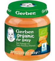 Organik Bal Kabağı ve Tatlı Patates Püresi 125 gram