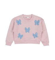 Civil Girls Kelebek Aksesuarlı 2-5 Yaş Sweatshirt - Pembe