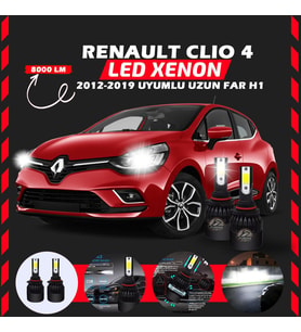 Renault Clio 4 2012-2019 Uzun Far Uyumlu Şimşek Etkili Led Xenon Light Series H1