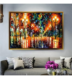 Altın Çerçeveli dekoratif tablo l450 (Gold)