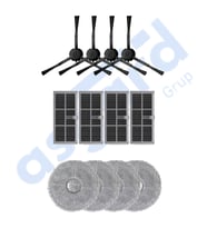 DREAME X30PRO-L10S PRO ULTRA-X30 ULTRA UYUMLU 4 Yan Fırça 4 Filtre 4 Mop