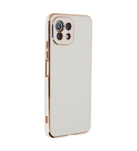 Xiaomi Mi 11 Lite Kılıf Volet Silikon - Beyaz