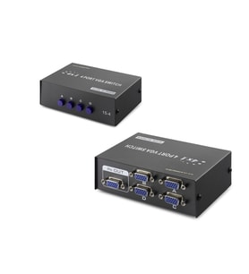 Vga Switch 4 In 1 Out 54 Mhz - Siyah HDX1329