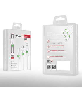Zore LS32 Micro Usb Kablo (Beyaz)