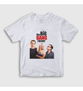 Presmono Unisex Çocuk Beyaz Cover The Big Bang Theory T-Shirt 181199tt