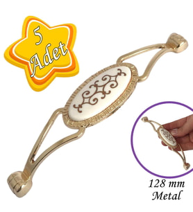 5 Adet Seç kulp Altın Gold 128 mm Kulp Mobilya Mutfak Dolabı Çekmece Dolap Kapak Kulpu Kulbu Metal Kulpları