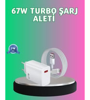 67 Watt Güçlü Turbo Şarj Aleti Samsung Note 10 Note 20 Uyumlu