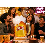Folyo Balon Cheers Bira Bardağı 70x56 Cm Yılbaşı Parti Süsü Dekor Eğlence Balonu
