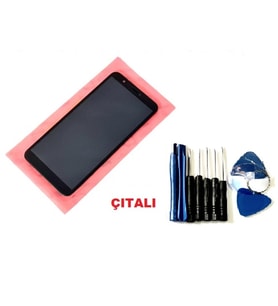 Tkgz P Smart 2018 Uyumlu Lcd Ekran Dokunmatik - FULL ÇITALI +TAMİR SETİ SİYAH