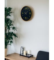 36 Cm Kahverengi Dekoratif Duvar Saati (Standart)