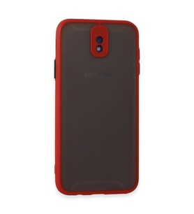 Samsung Galaxy J7 Pro / J730 Kılıf Montreal Silikon Kapak - Kırmızı