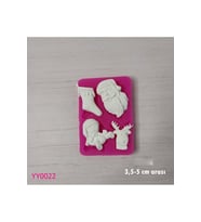 YY0022 Noel Baba Çorap Geyik Oyuncak Silikon Kalıp