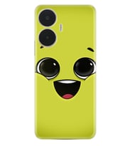 Realme C55 Kılıf Resimli Desenli Silikon Platinium Series White Green 1833