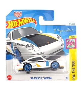 Hot Wheels - '96 Porsche Carrera - İmzalı Seri (1/64) Beyaz - HTF01
