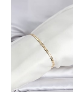 CM 14K Gold Renk Zincirli Model Kadın Bileklik (Karışık)