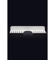 Metal Banyo Mutfak Düzenleyici Mutfak Organizer Şampuan Rafı 50 Cm Beyaz