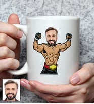 Kişiye Özel Güreşçi Tasarımlı Karikatürlü Kupa Bardak 99
